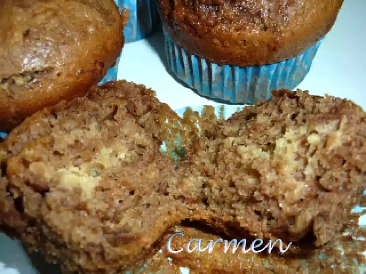 Magdalenas de natillas y chocolate - foto 2