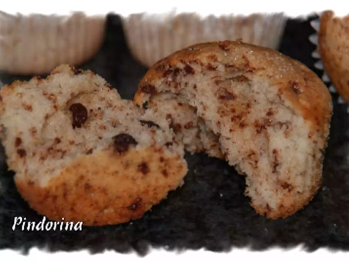 Magdalenas de plátano y chocolate - foto 2