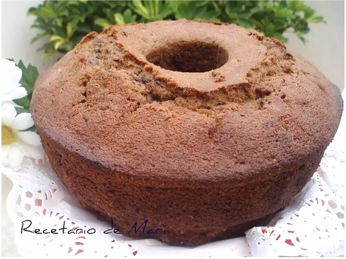 Magdalenas de vino tinto y chocolate