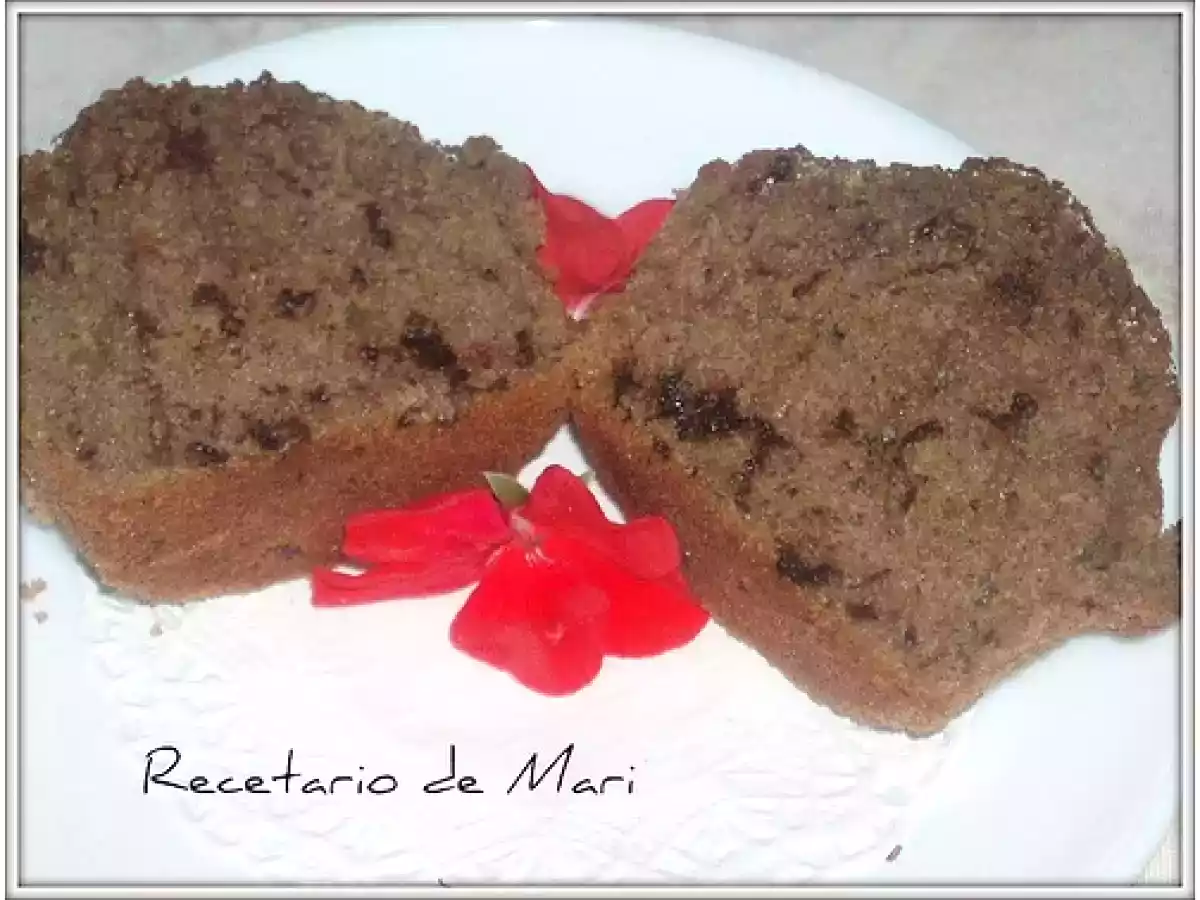 Magdalenas de vino tinto y chocolate - foto 4