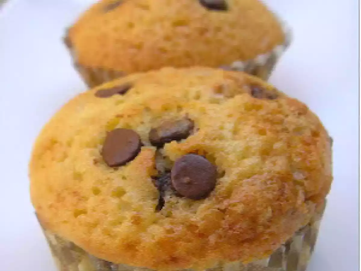 Magdalenas de yogur de vainilla.