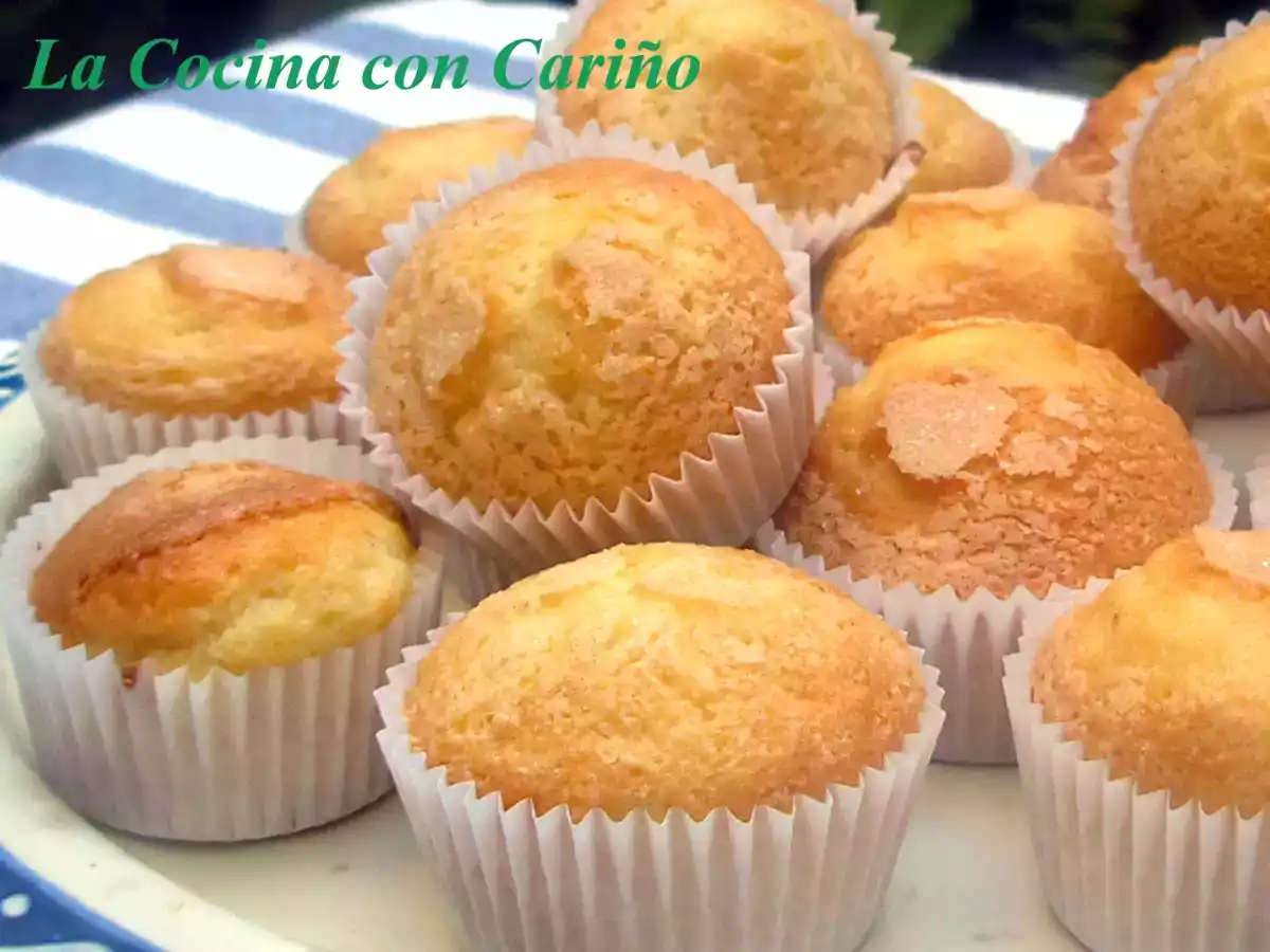 Magdalenas de yogur y vainilla