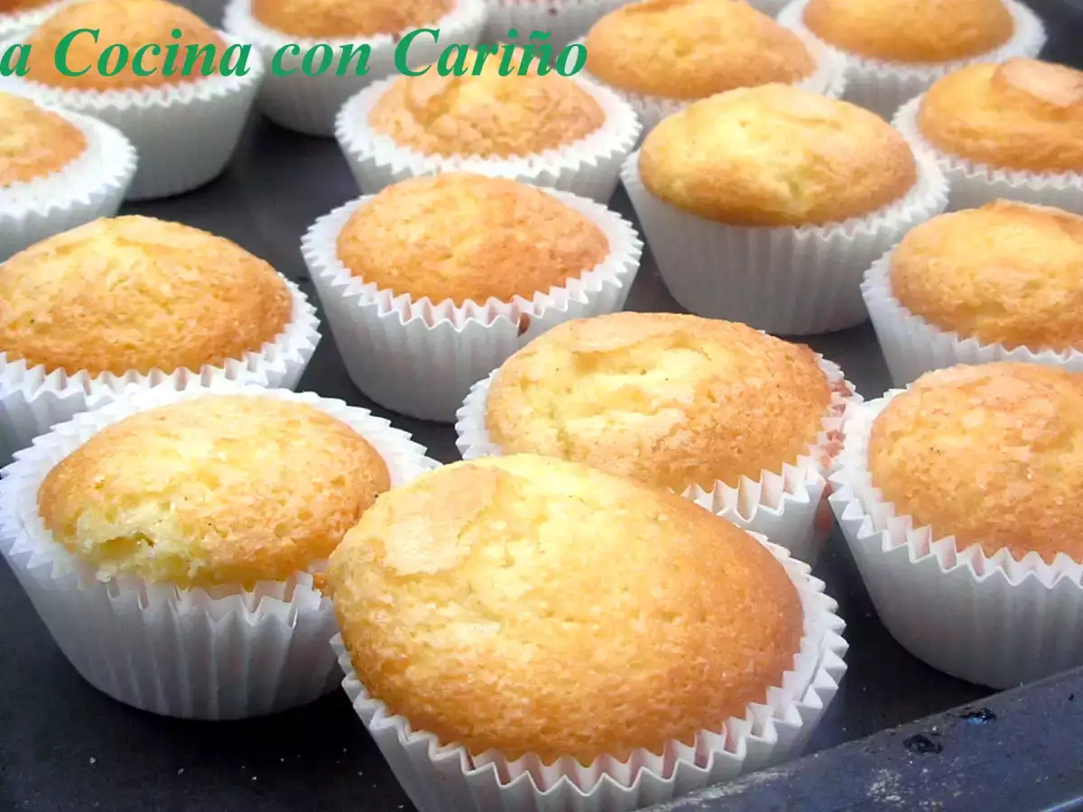 Magdalenas de yogur y vainilla - foto 4