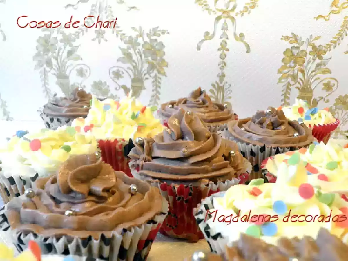 Magdalenas decoradas (cupcakes)