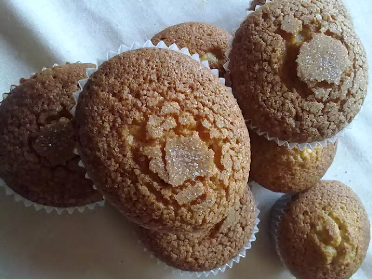 Magdalenas integrales con nata