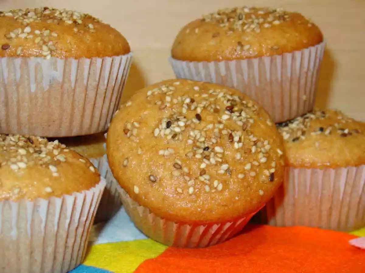 Magdalenas integrales con sésamo - foto 2