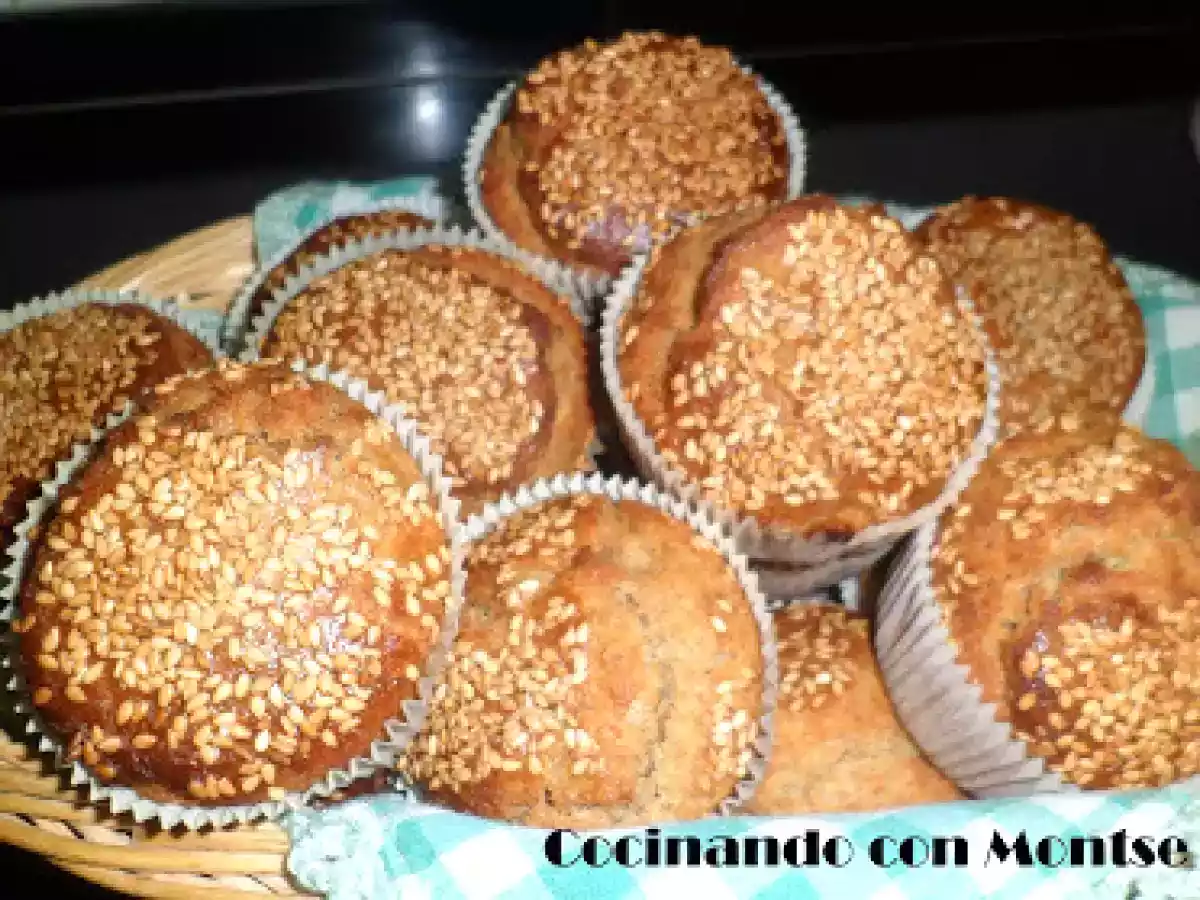 Magdalenas integrales sin azúcar