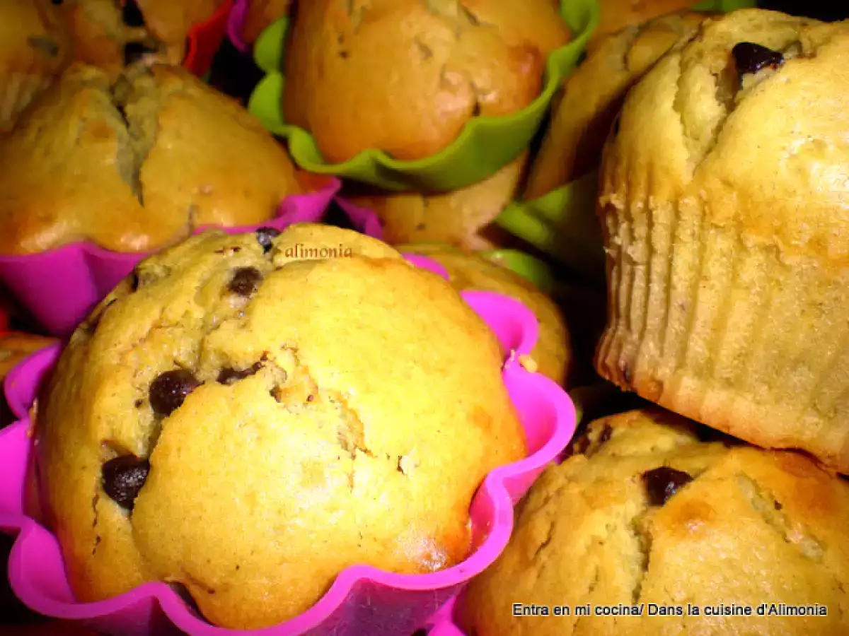 Magdalenas pistacho-chocolate/ madeleines pistache-chocolat