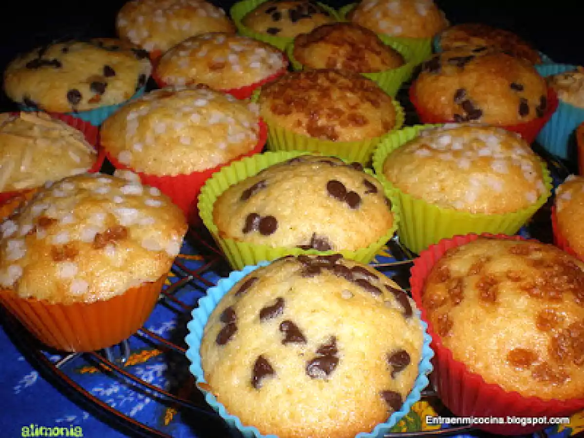 Magdalenas sabor vainilla