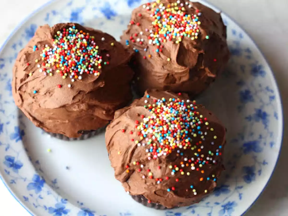 Magdalenas tres chocolates