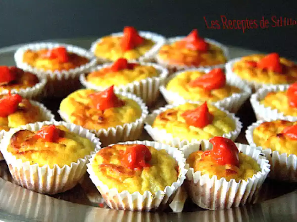 MAGDALENES DE TRUITA DE PATATES AMB SALSA DE BRAVES