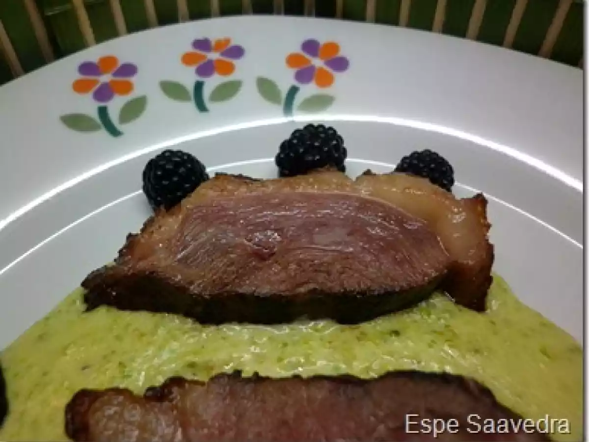 Magret de pato a la salsa de pistachos - foto 2