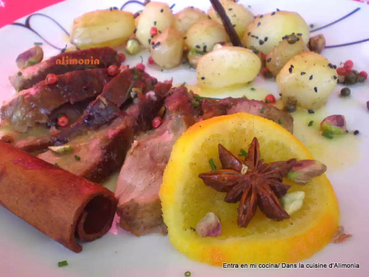 Magrets de pato-salsa naranja especias.vainilla - foto 2