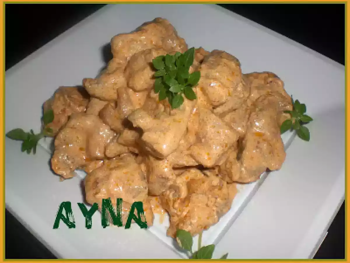 MAGRO DE PAVO EN SALSA DE TOMATE(FUSSIONCOOK)