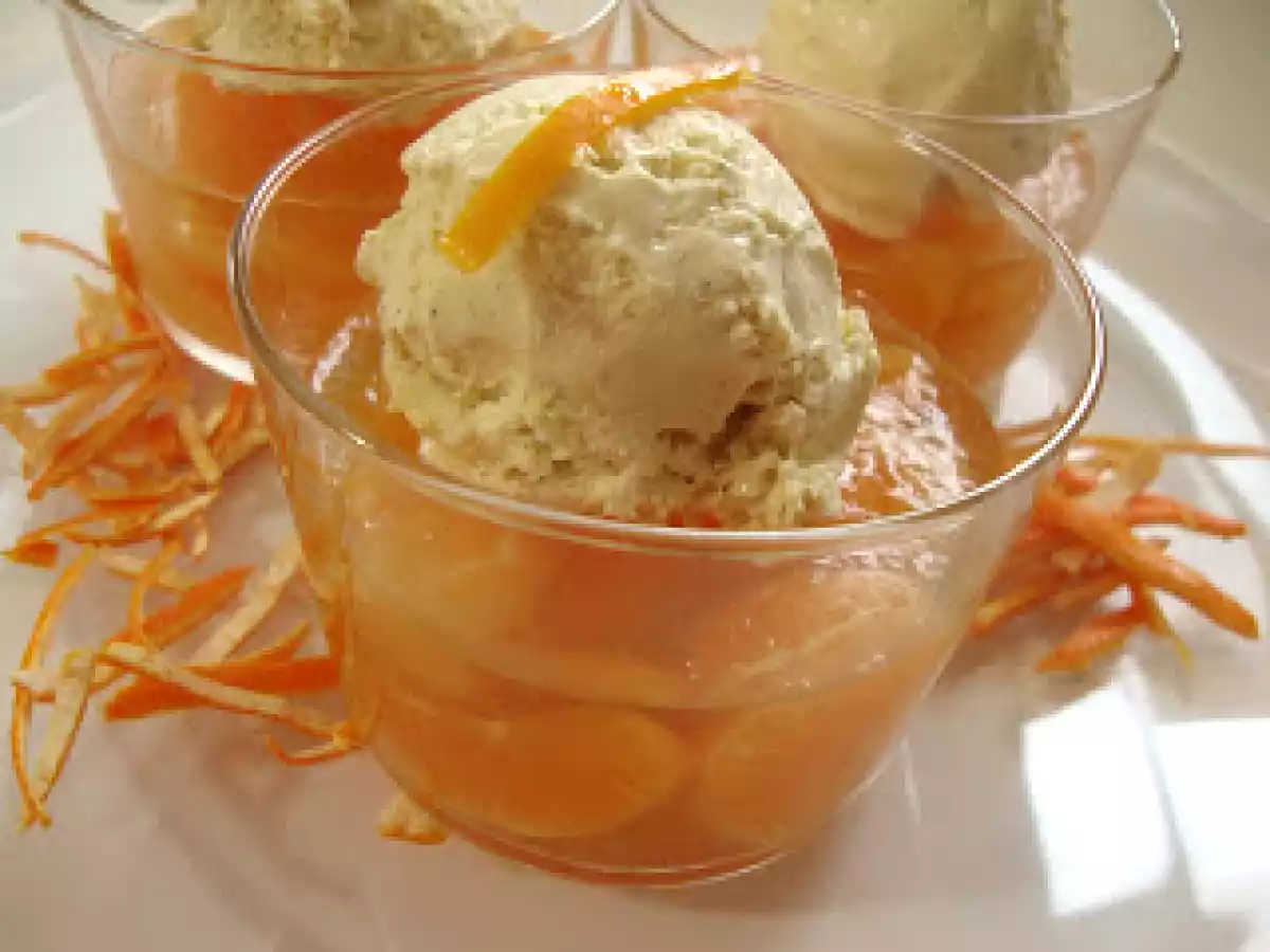 Mandarinas en gelatina de té verde a la menta - foto 2