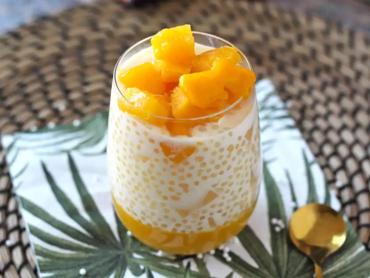 Mango sago, el postre asiático con tapioca y mango que conquista por su sencillez - foto 4