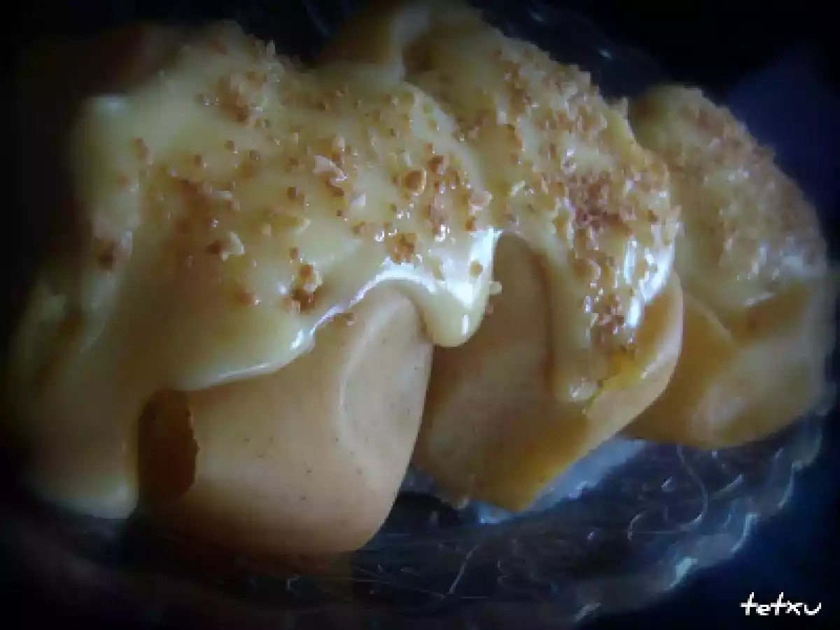 Manzana Asada con Crema Pastelera y Crocanti