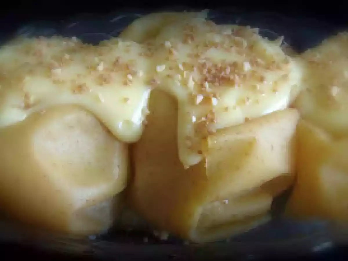 Manzana Asada con Crema Pastelera y Crocanti - foto 3