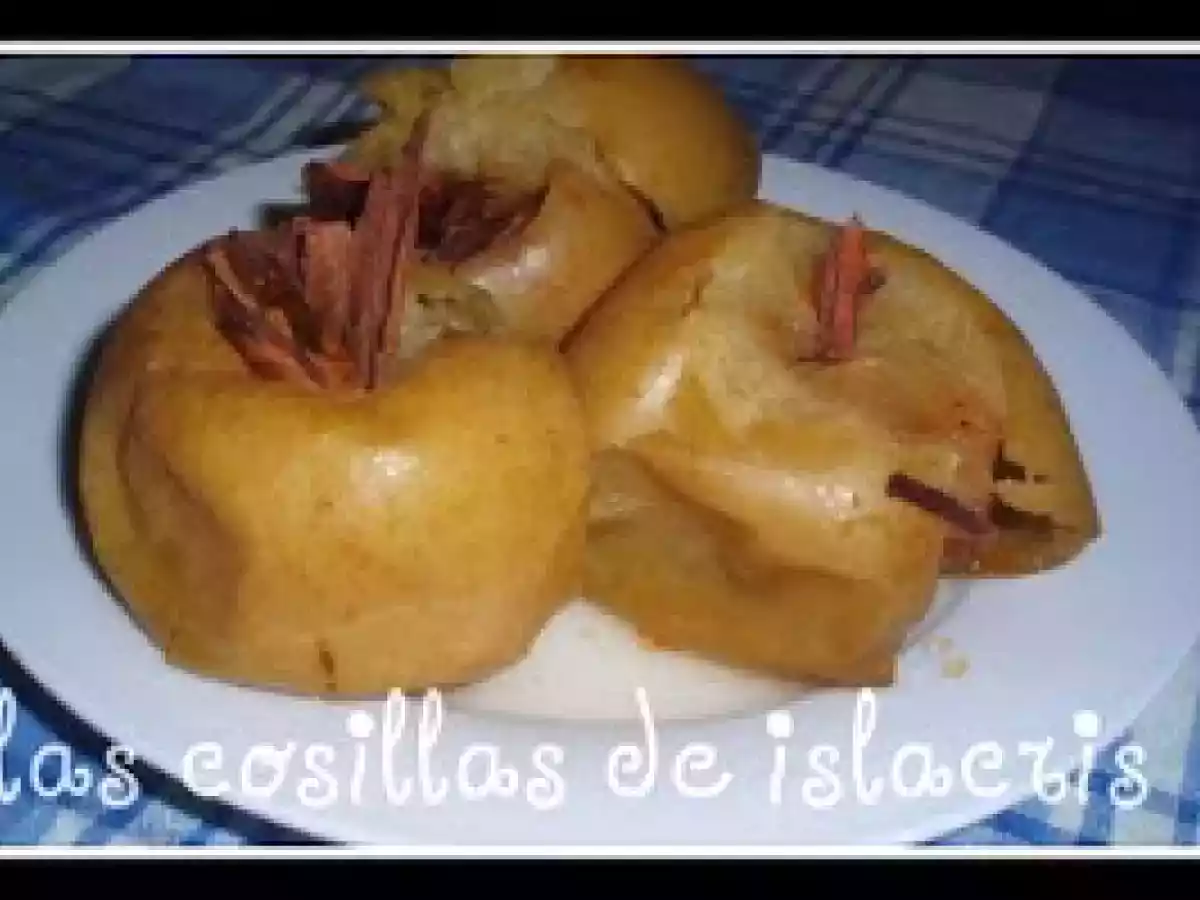 Manzanas al almibar de ron