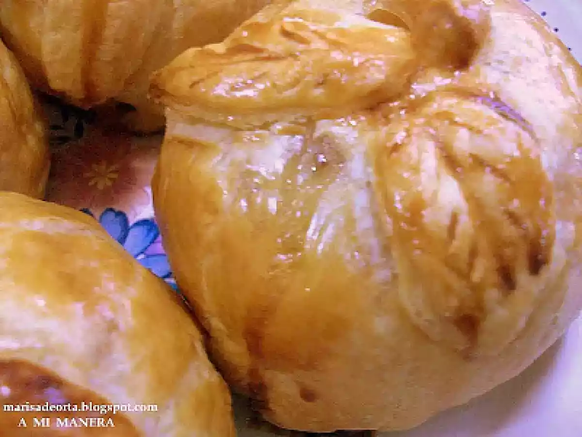 Manzanas con hojaldre