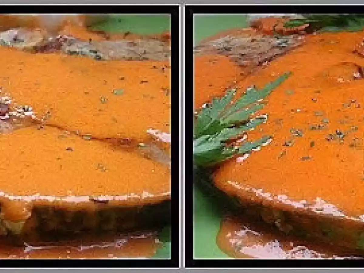 Marrrajo a la plancha con crema de piquillos - foto 5