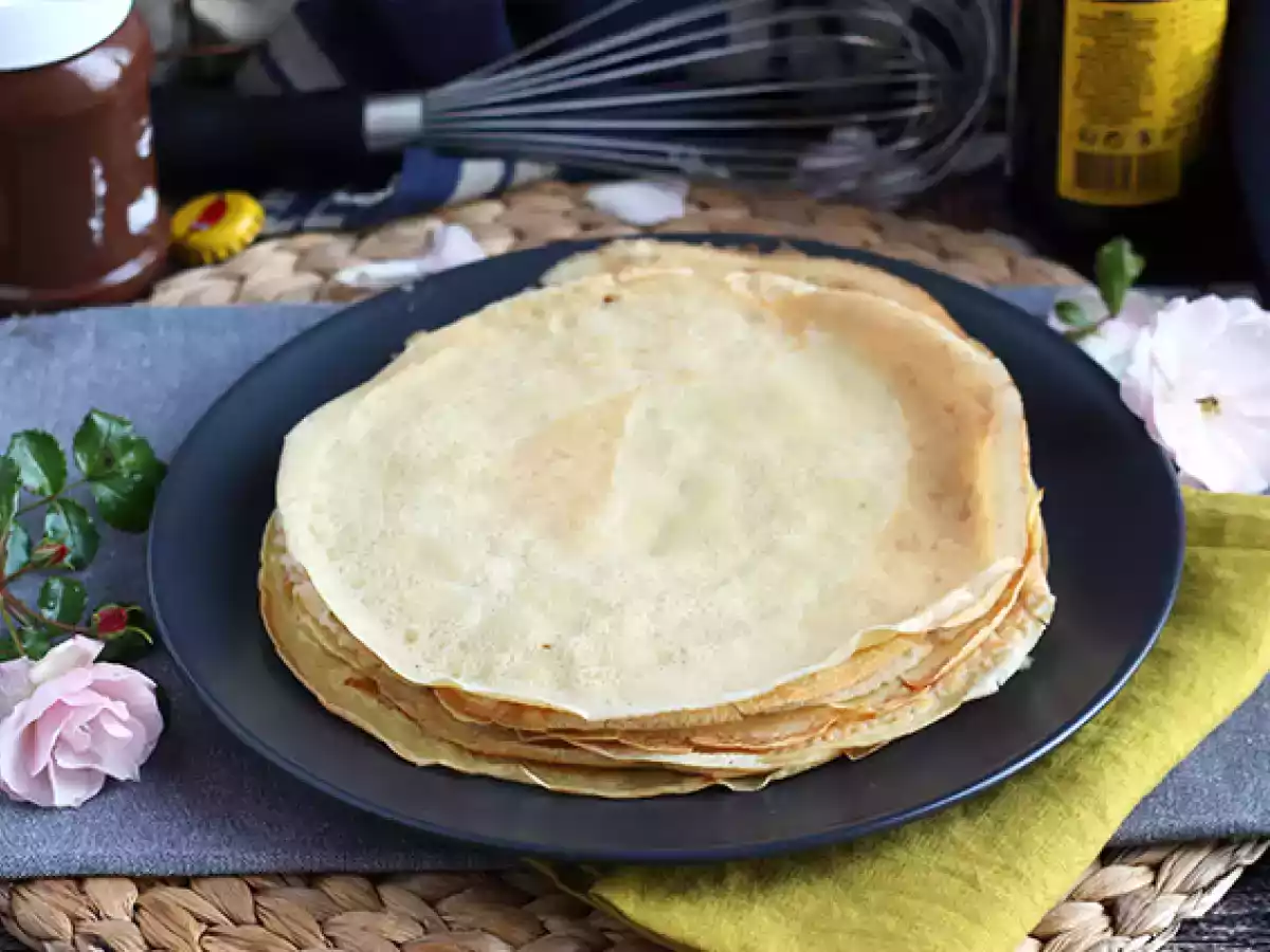 Masa de crepes con cerveza (sin lactosa)