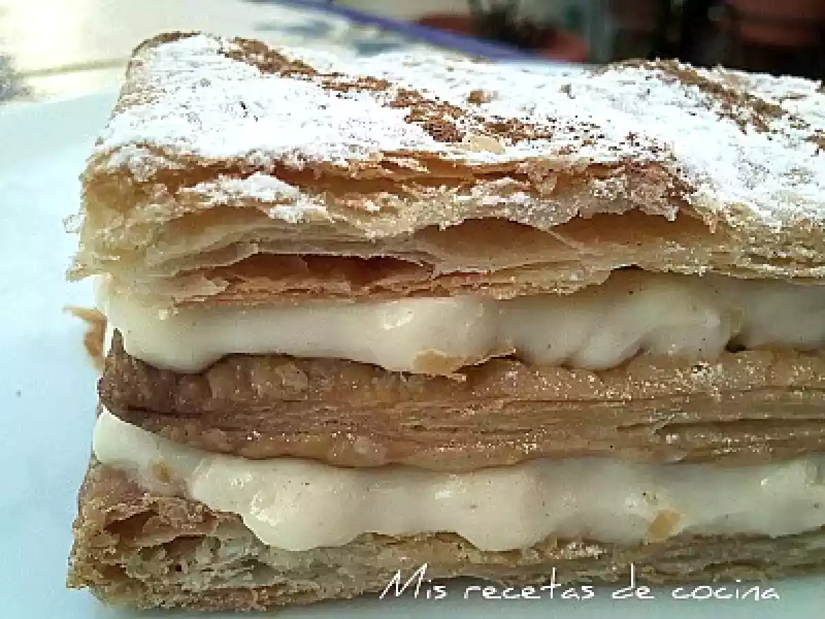 Masa de hojaldre y cañas rellenas de crema - foto 2