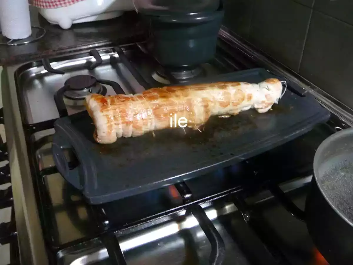 Matambre de cerdo relleno al vino blanco - foto 4