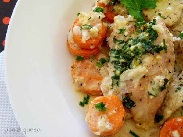 Merluza a la crema de verdeo