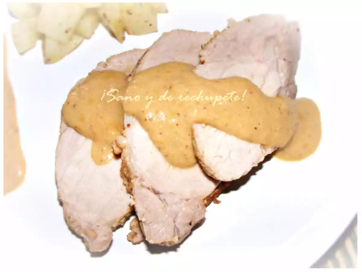 Medallones de lomo de cerdo con crema de mostaza bávara - foto 2