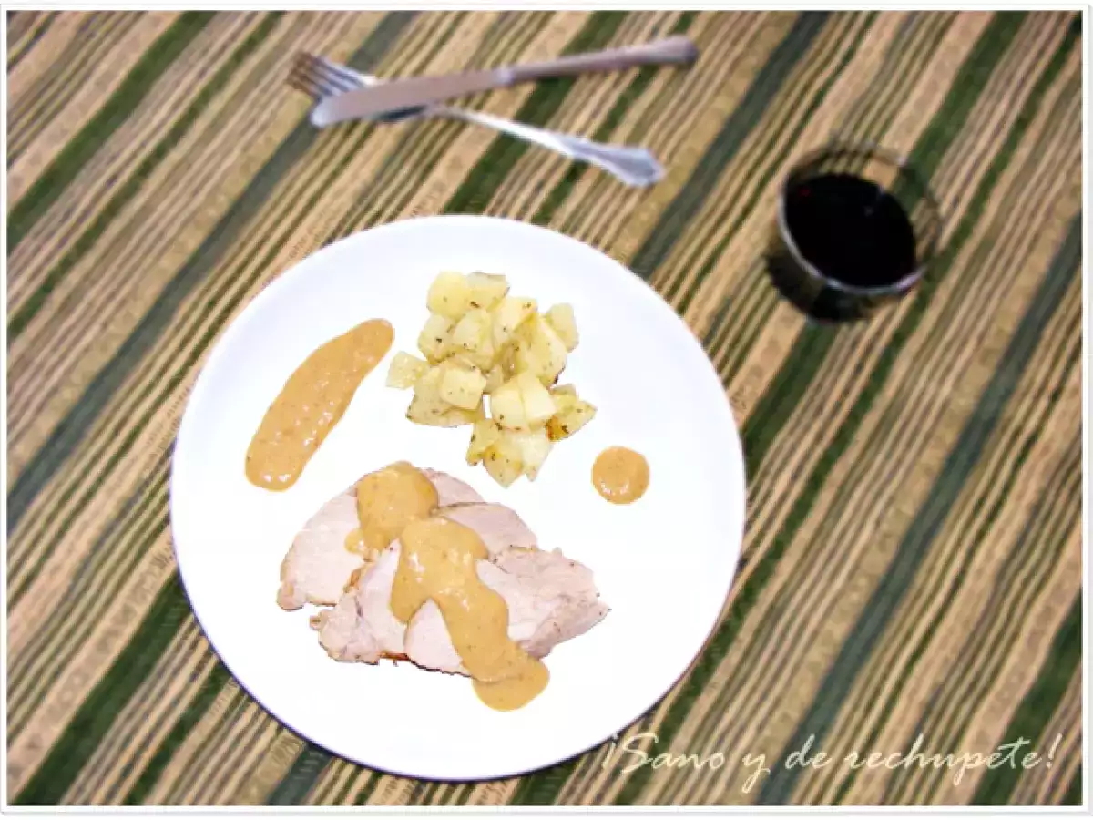 Medallones de lomo de cerdo con crema de mostaza bávara - foto 4