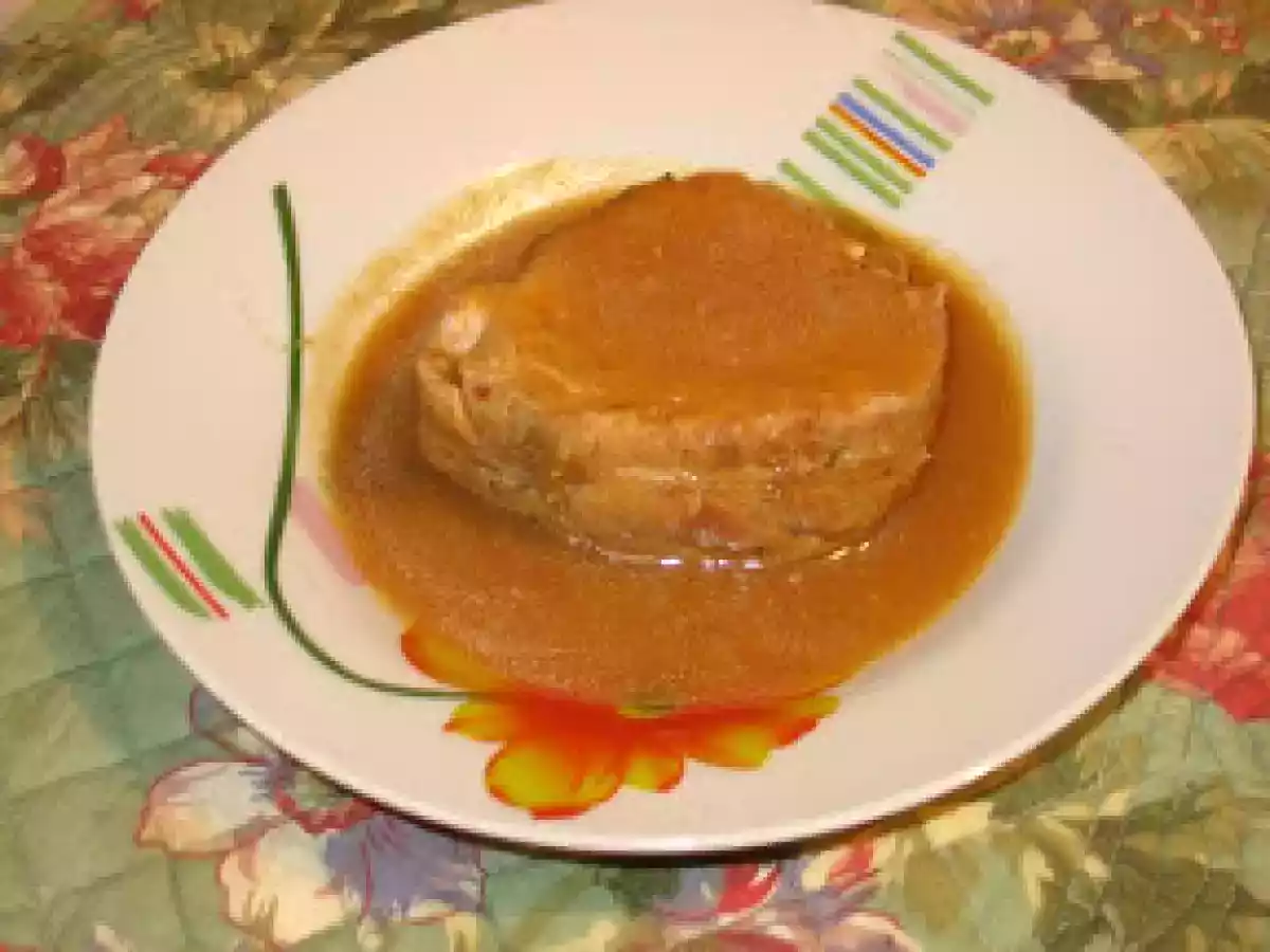 Medallones de lomo de cerdo en salsa