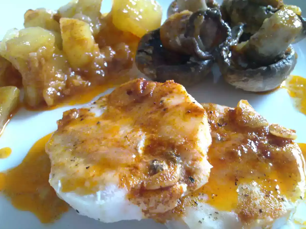 MEDALLONES DE MERLUZA CON GUARNICIÓN - foto 2