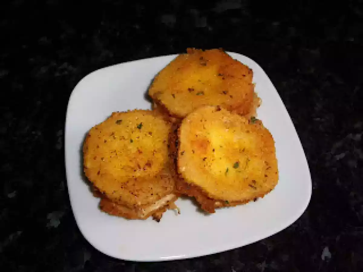 Medallones de queso de cabra.