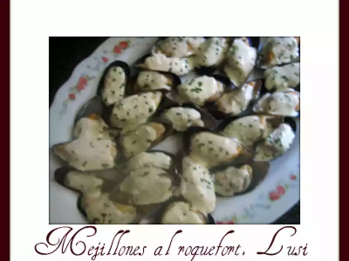 Mejillones al roquefort