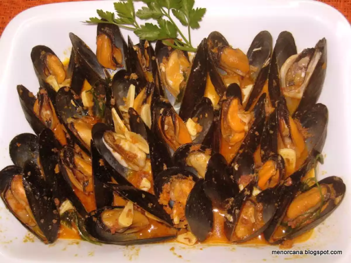 Mejillones con sobrasada o musclos abellan