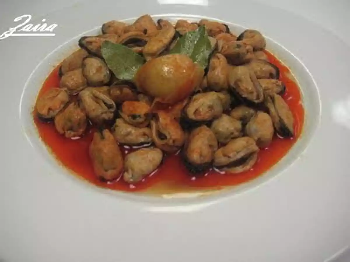 Mejillones en escabeche de pimentón
