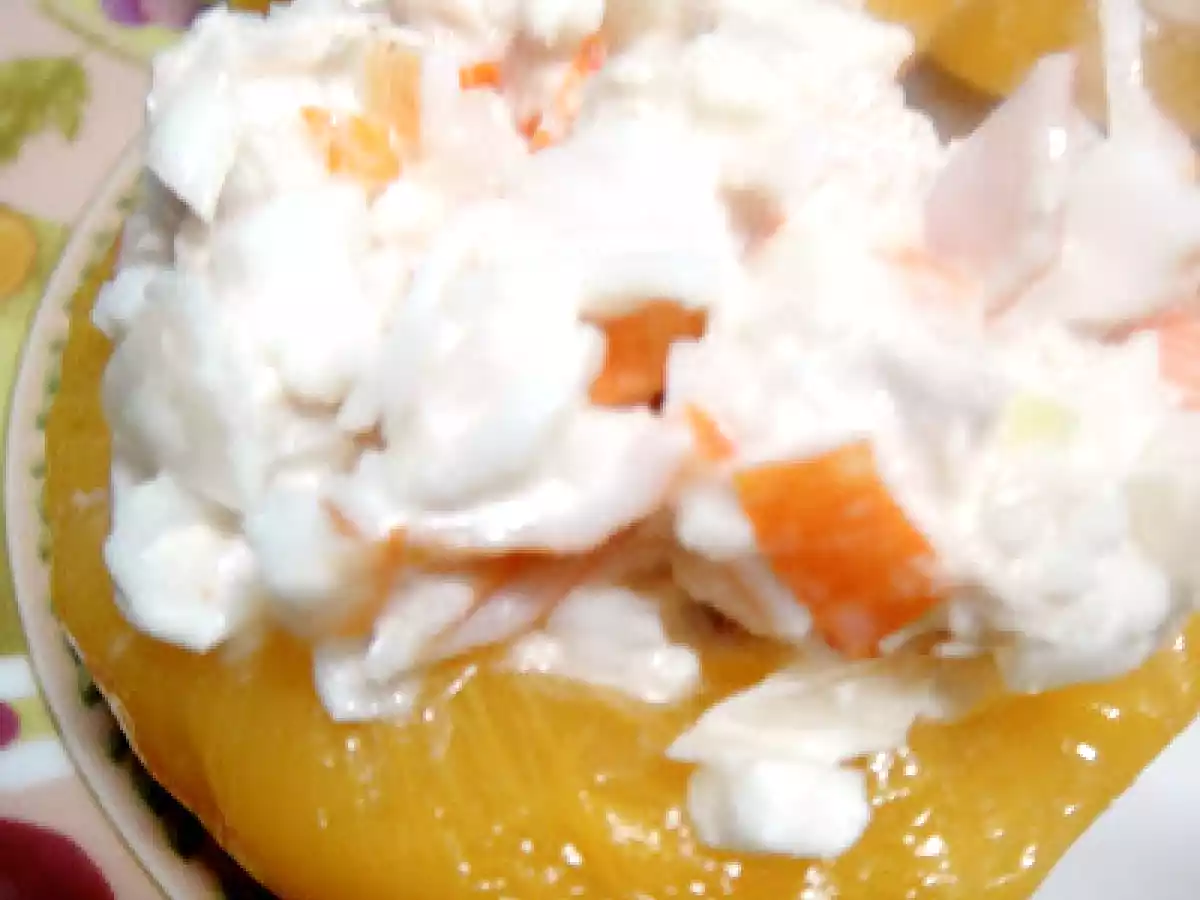 Melocotones rellenos salados - foto 2