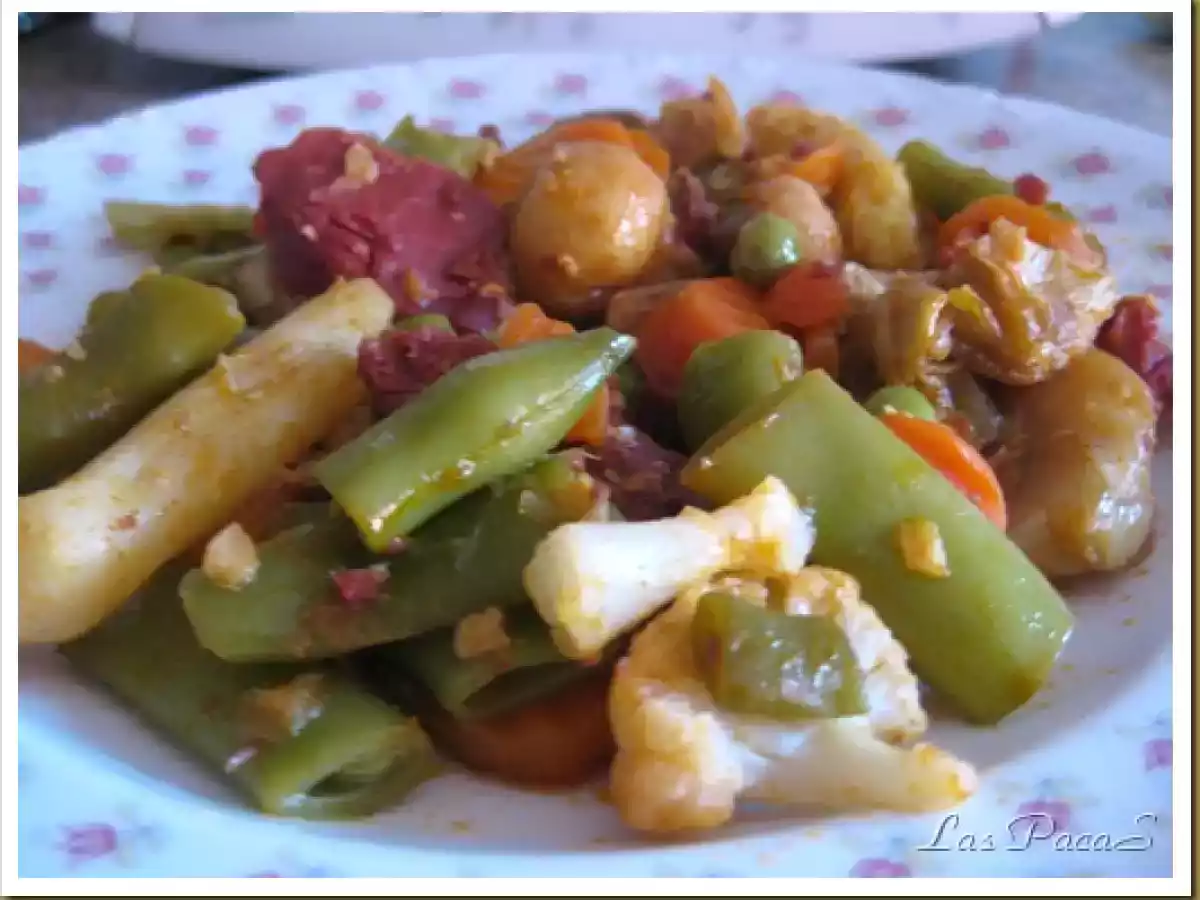 Menestra de verdura con jamón (FC)