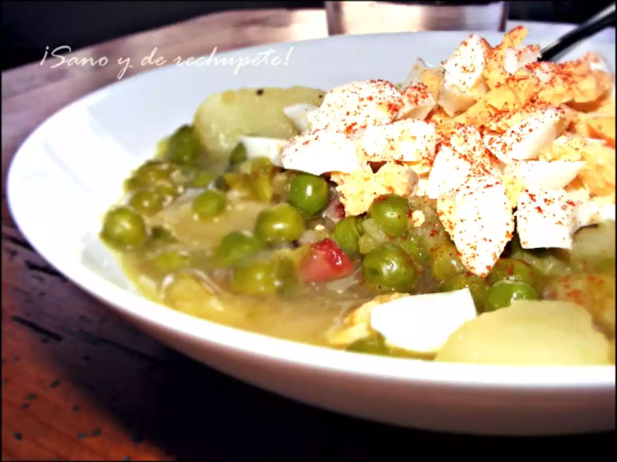 Menestra ligera de guisantes - foto 2