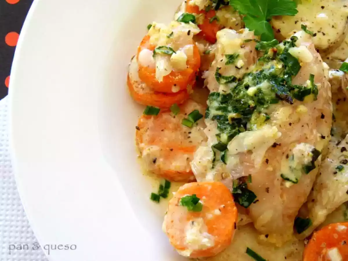 Merluza a la crema de verdeo