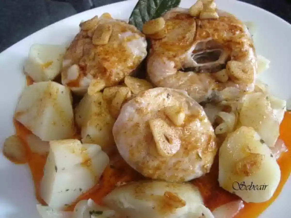 MERLUZA A LA GALLEGA (thermomix)