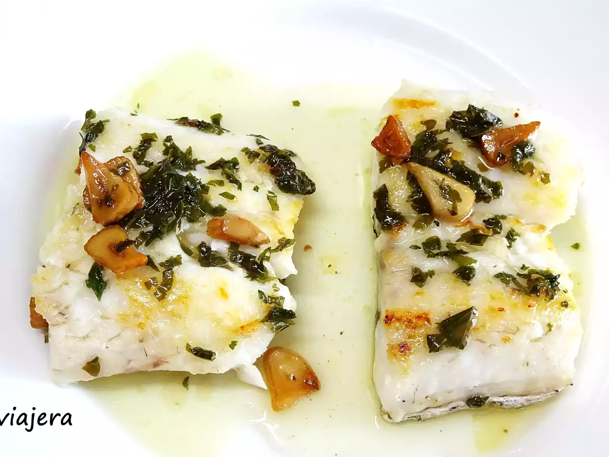 Merluza a la plancha al orio - foto 2