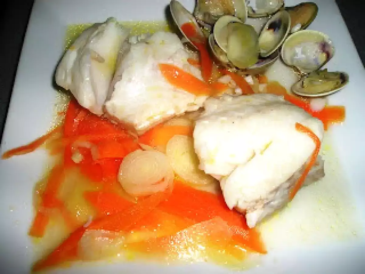 Merluza a la sidra (microondas)