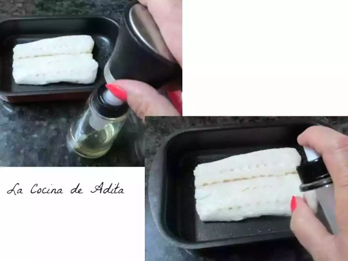 Merluza al horno, con ajada de ajos y pimentón - foto 3