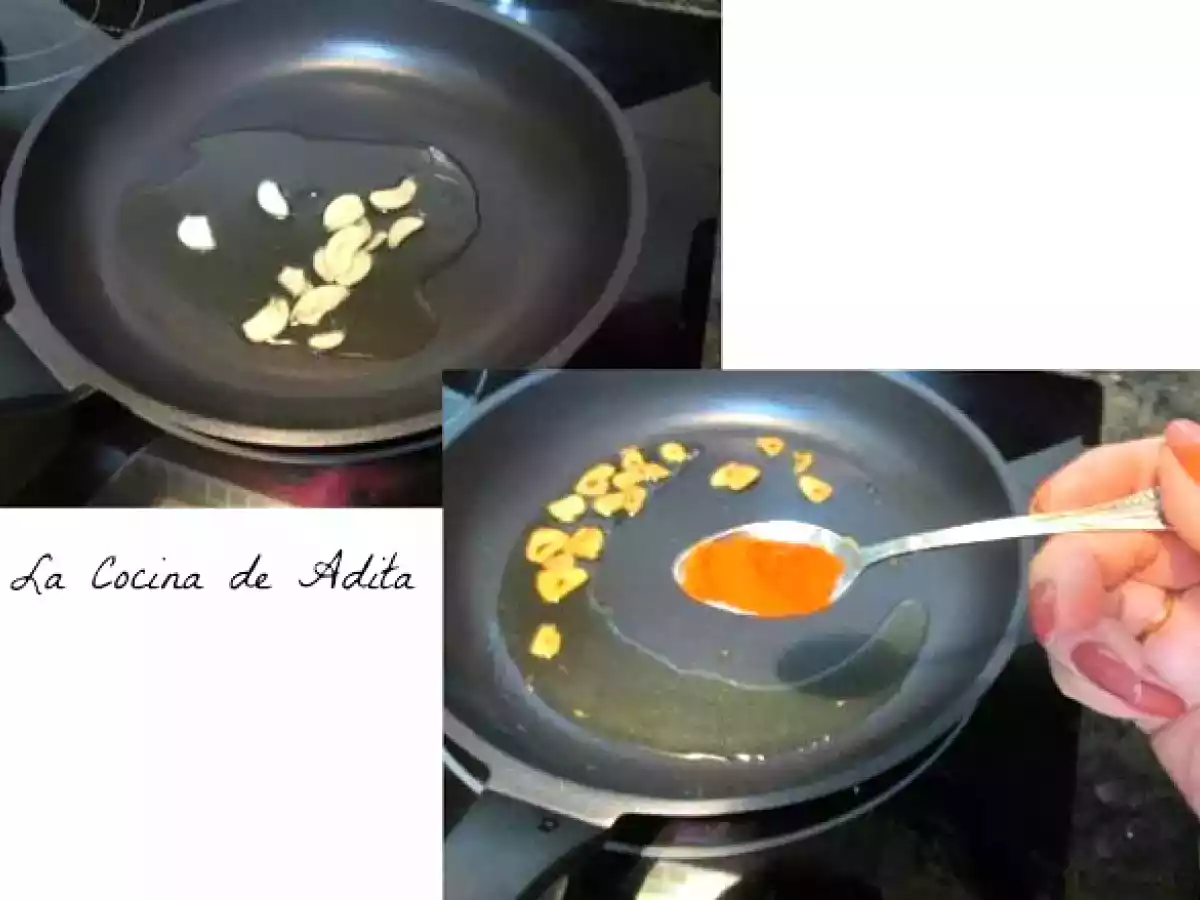 Merluza al horno, con ajada de ajos y pimentón - foto 5