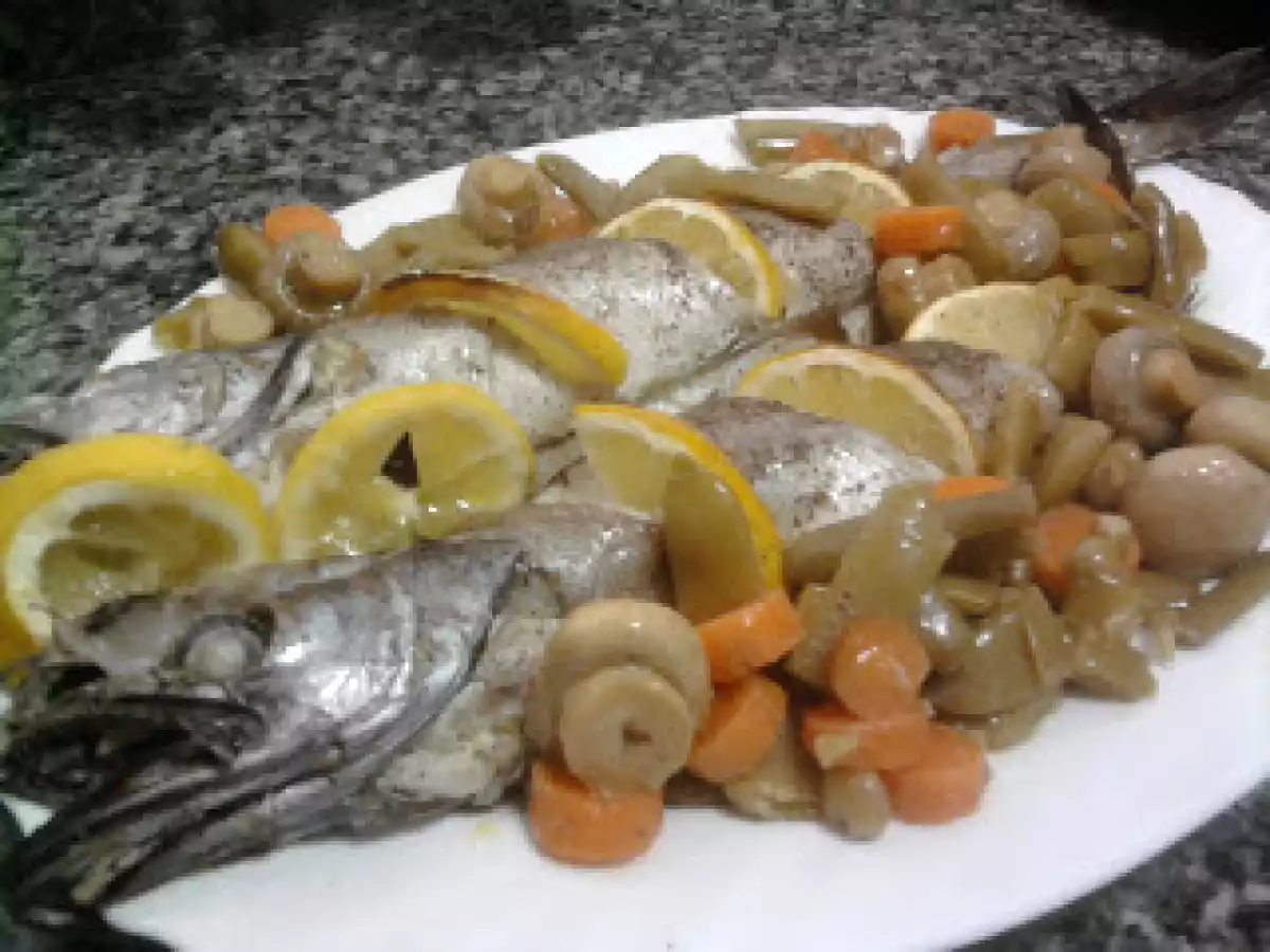 MERLUZA AL HORNO CON VERDURA - foto 2