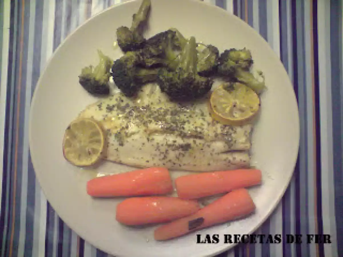 MERLUZA AL HORNO CON VERDURAS AL VAPOR - foto 2