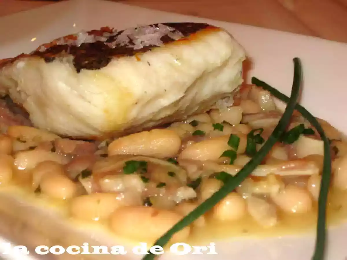 Merluza con morro y oreja de cerdo (homenaje a Santi Santamaría ) - foto 2