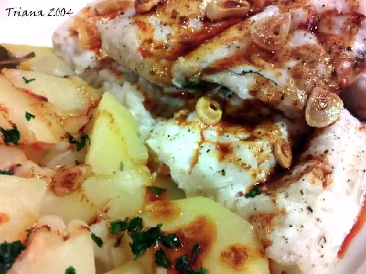 Merluza con pimenton de la Vera (Thermomix)